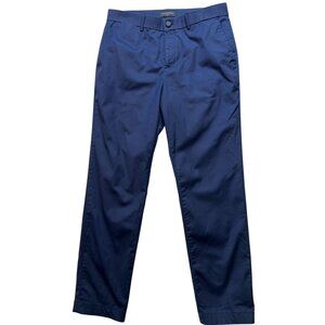 Banana Republic Men's Preppy Slim Fit Chino Pants Flat Front Size 33x32 Blue